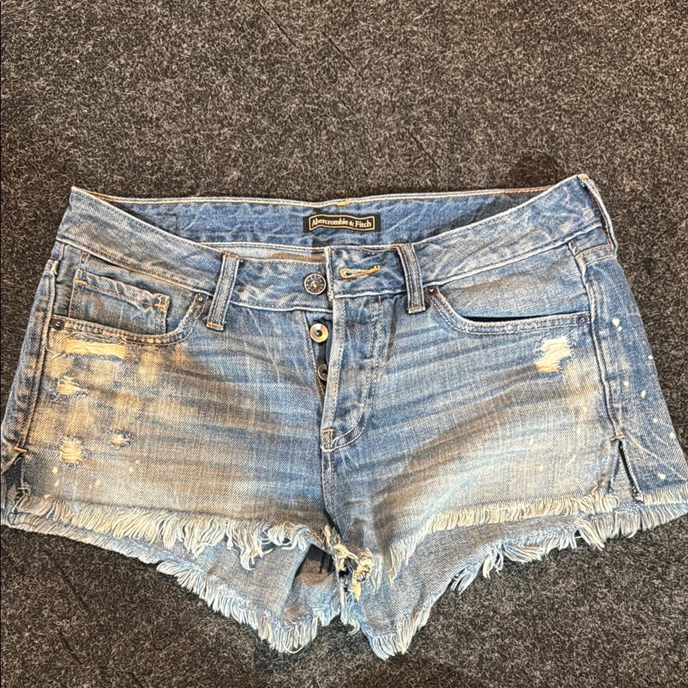 Abercrombie & Fitch Distressed Jean Shorts